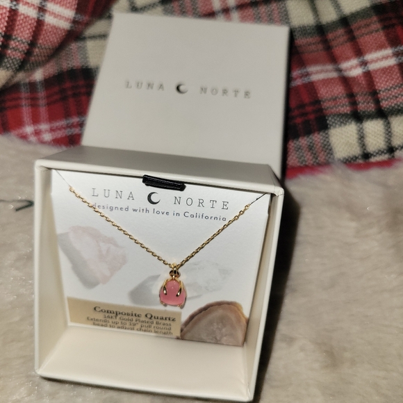 Luna Norte Threefold Charm Necklace composite quartz - Picture 3 of 5